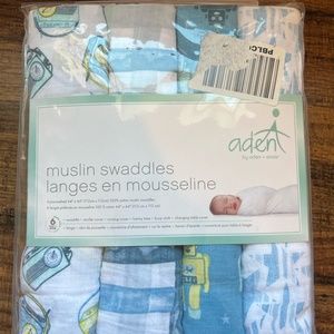 Muslin Swaddles Aden by Aden + Anais Brand New Retro Theme